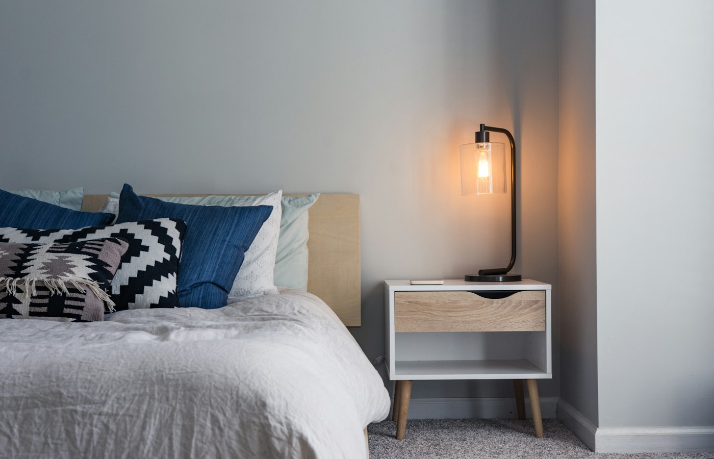 A small shared student bedroom